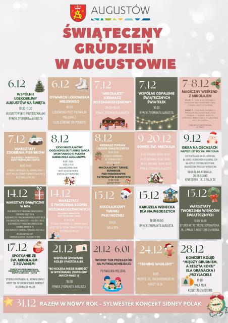 Świąteczny grudzień w Augustowie