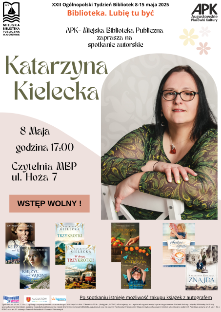 Spotkanie autorskie z Katarzyną Kielecką