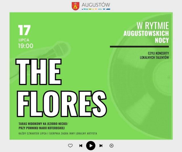 Koncert The Flores "W rytmie augustowskich nocy"