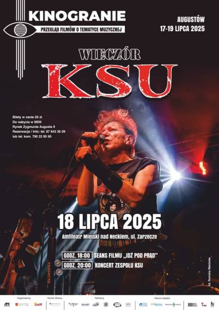KINOGRANIE Koncert KSU + Projekcja filmu "Idź pod prąd"