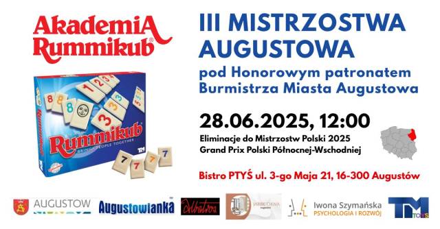 III Mistrzostwa Augustowa w Rummikub - GP Polski Północno-Wschodniej 