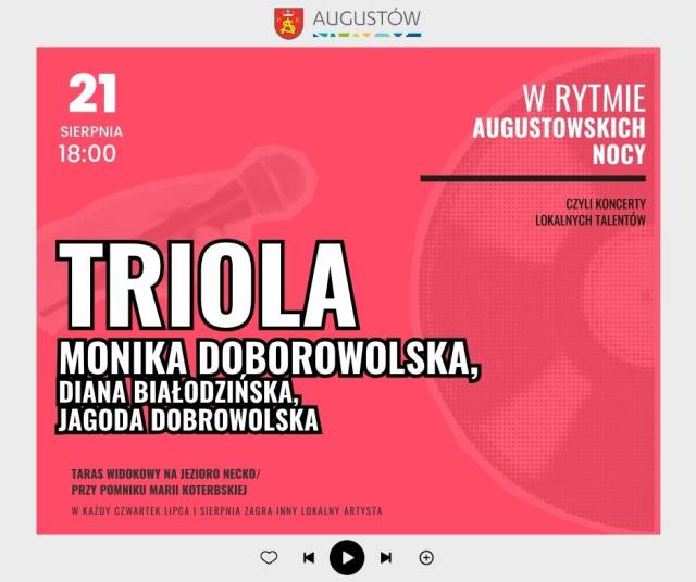Koncert Triola "W rytmie augustowskich nocy"