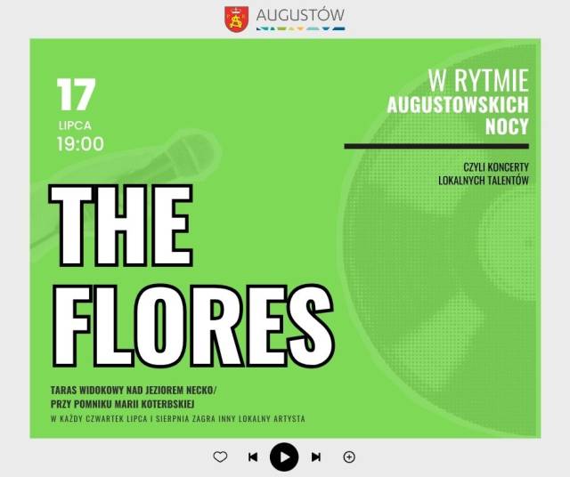 Koncert The Flores "W rytmie augustowskich nocy"