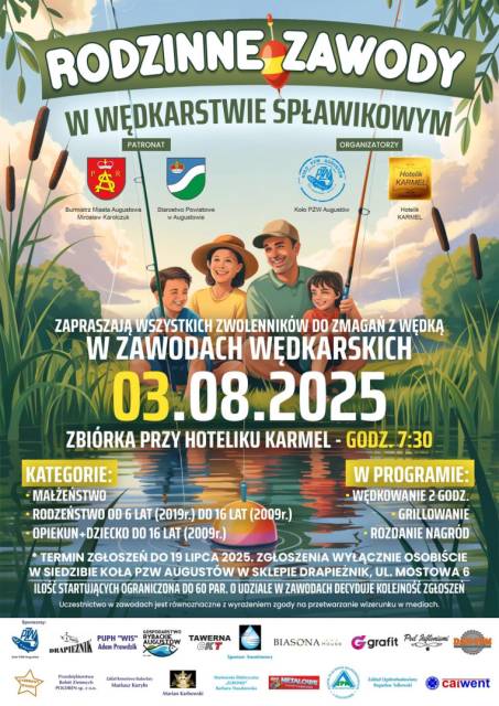 Rodzinne zawody w wędkarstwie spławikowym