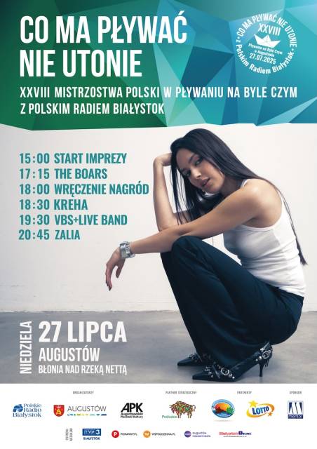 Mistrzostwa Polski w Pływaniu na Byle Czym, Koncert The Boars, Kreha, VBS, Zalia