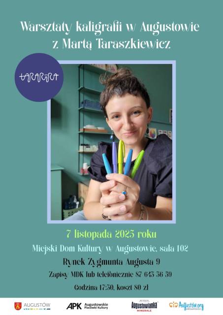 Warsztaty kaligrafii z Martą Taraszkiewicz i Pracownią Tararira 