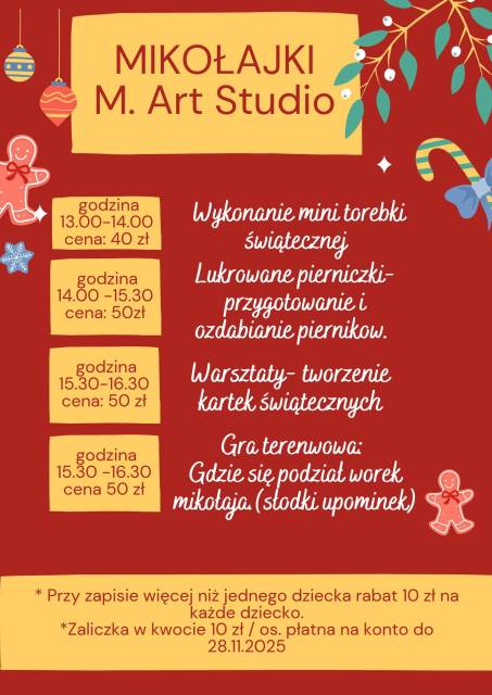 Warsztaty Mikołajkowe