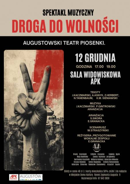 "Droga do wolności" - spektakl teatru piosenki APK