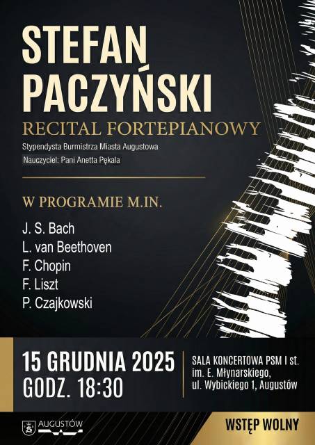 Stefan Paczyński - recital fortepianowy