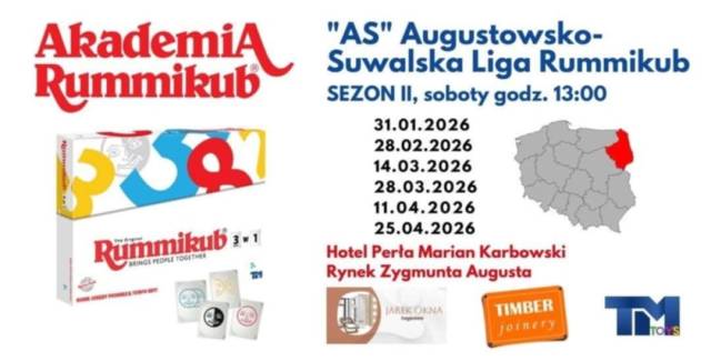 II sezon Augustowsko-Suwalskiej Ligi Rummikub
