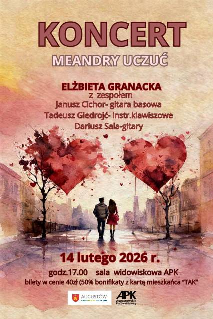 „Meandry Uczuć” – koncert poetycki - Elżbieta Granacka z zespołem