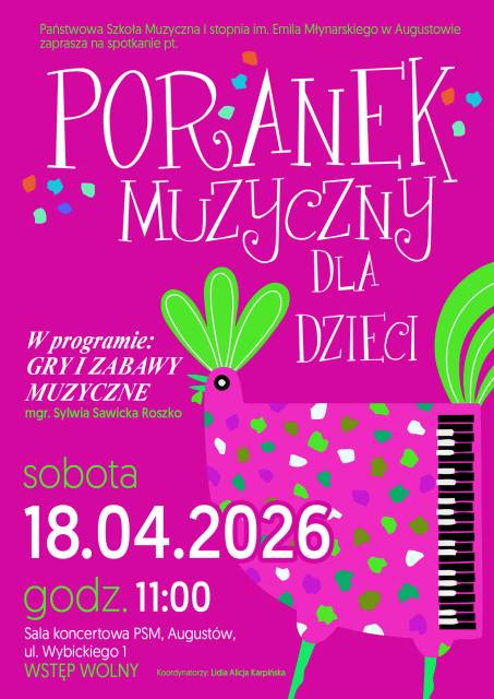 Poranek muzyczny dla dzieci