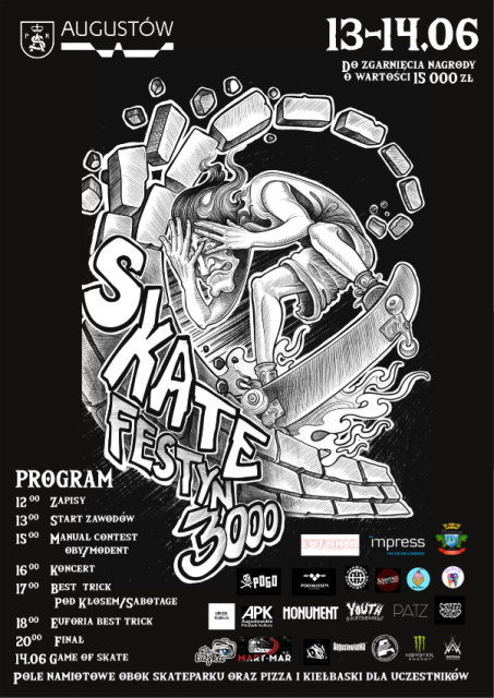 Dzień Deskorolki „Skate Festyn 3000 Augustów”