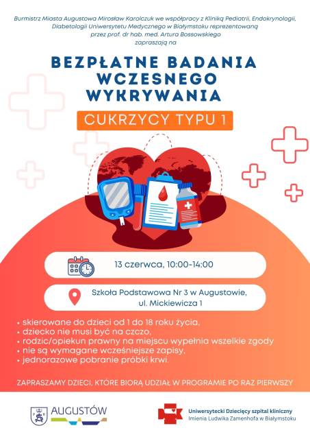 Bezpłatne badanie wczesnego wykrywania cykrzycy typu 1 
