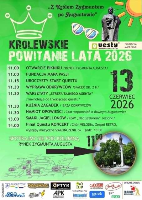 Piknik Questowy "Z królem Zygmuntem po Augustowie"