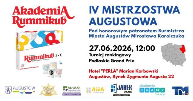 IV Mistrzostwa Augustowa pod honorowym patronatem Burmistrza Miasta Augustów Mirosława Karolczuka - Podlaskie Grand Prix