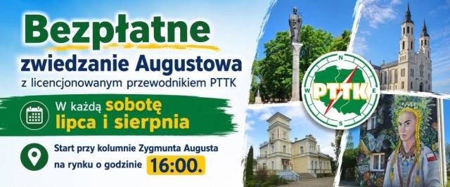 Zawiedzanie Augustowa z przewodnikiem PTTK