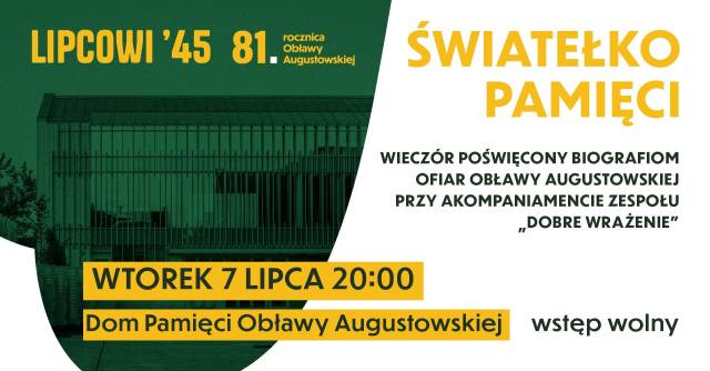 Druga edycja wieczoru wspomnieniowego poświęconego Ofiarom Obławy Augustowskiej