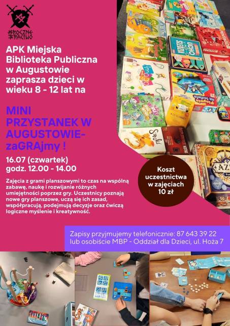 " Mini Przystanek w Augustowie - zaGRAjmy!"