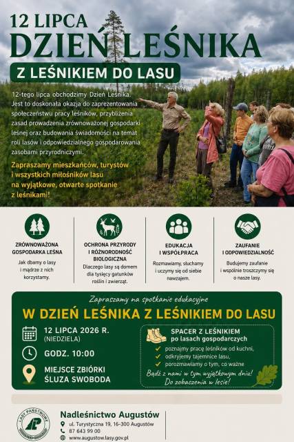W Dzień Leśnika - z leśnikiem do lasu