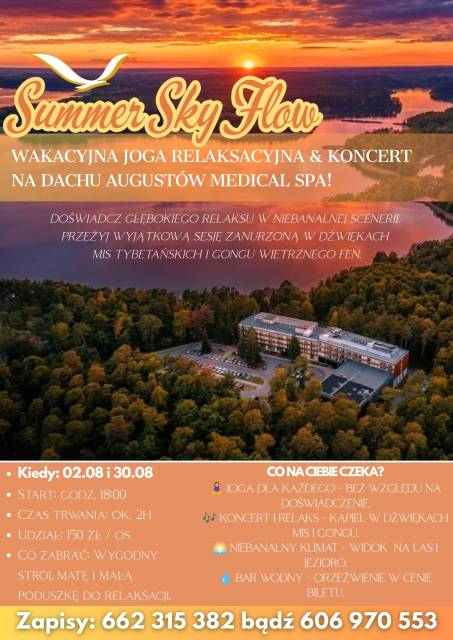 Summer Sky Flow – Joga & Koncert mis tybetańskich i gongu wietrznego Fen