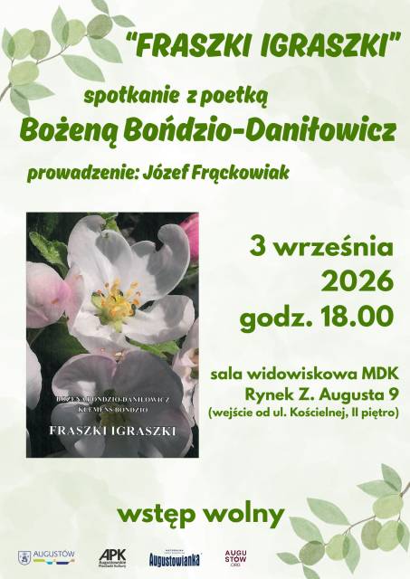 „Fraszki igraszki” Bożeny Bońdzio-Daniłowicz - spotkanie autorskie 
